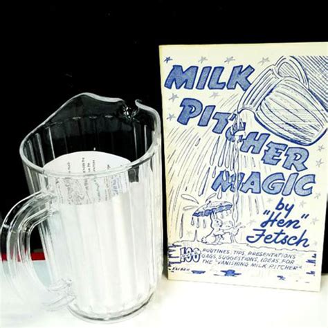 Milk Pitcher Magic: An Underrated Classic of the Illusionist's Repertoire